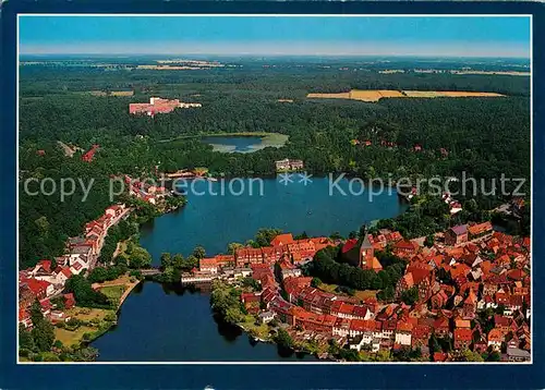 AK / Ansichtskarte Moelln Lauenburg Kneipp Luftkurort Naturpark Lauenburgische Seen Fliegeraufnahme Kat. Moelln