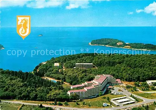 AK / Ansichtskarte Rovinj Istrien Hotel Meerblick Fliegeraufnahme Kat. Hrvatska