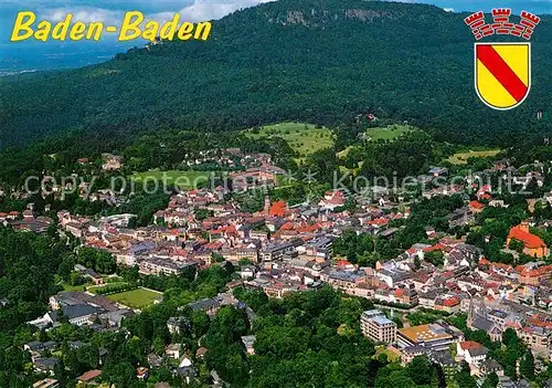 AK / Ansichtskarte Baden Baden Fliegeraufnahme mit Kuranlagen Kat. Baden Baden
