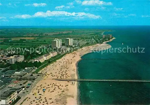 AK / Ansichtskarte Grossenrode Fliegeraufnahme Strand und Seebruecke Kat. Moringen