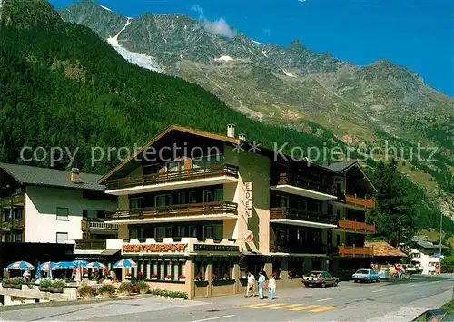 AK / Ansichtskarte Saas Grund Hotel Eden  Kat. Saas Grund