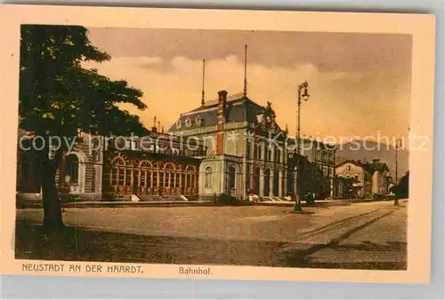 AK / Ansichtskarte Neustadt Haardt Bahnhof Kat. Neustadt an der Weinstr.