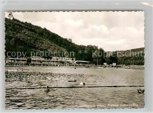 AK / Ansichtskarte Kaiserslautern Freibad Gelterswoog Kat. Kaiserslautern