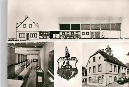 AK / Ansichtskarte Sembach Modell Mehrzweckhalle Gasthaus Kegelbahn Kat. Sembach