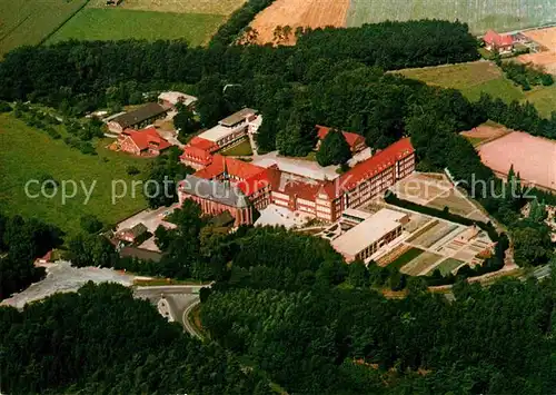 AK / Ansichtskarte Burlo Oblatenkloster Mariengarden Gymnasium Tagungshaus Fliegeraufnahme Kat. Borken