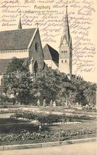 AK / Ansichtskarte Augsburg Frohnhofplatz mit Damkirche Kat. Augsburg