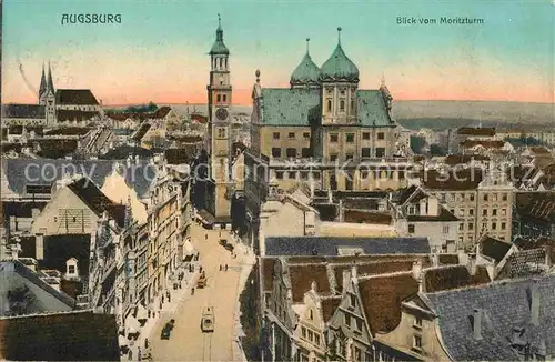 AK / Ansichtskarte Augsburg Blick vom Moritzturm Kat. Augsburg