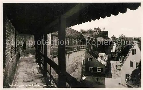 AK / Ansichtskarte Noerdlingen Alte Bastei Wehrgang Kat. Noerdlingen