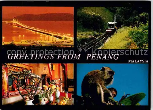 AK / Ansichtskarte Penang Penang Bridge Funicular Railway Snake Temple  Kat. Penang