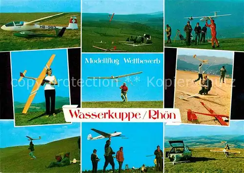 AK / Ansichtskarte Modellbau Modellflug Wettbewerb Wasserkuppe Rhoen  Kat. Spielzeug