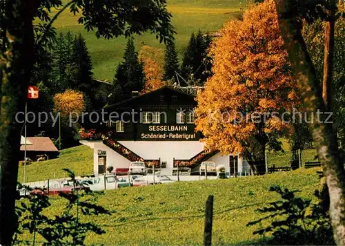 AK / Ansichtskarte Sessellift Schoenried Rellerligrat Talstation  Kat. Bahnen