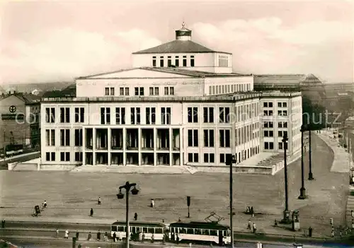 AK / Ansichtskarte Opergebaeude Karl Marx Platz Leipzig Kat. Gebaeude