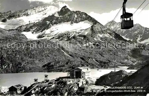 AK / Ansichtskarte Seilbahn Enzingerboden Weiss See Mittelstation Tauernmoos See  Kat. Bahnen