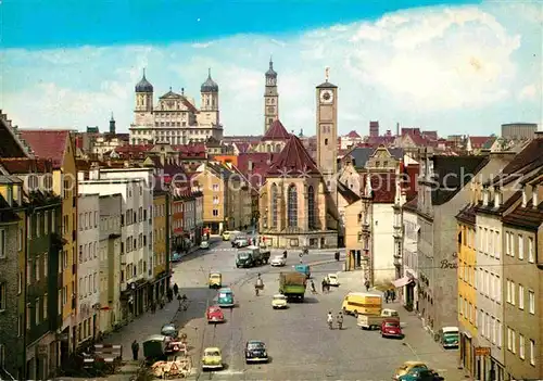 AK / Ansichtskarte Augsburg Jakobskirche Rathaus und Perlachturm Kat. Augsburg