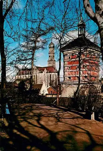 AK / Ansichtskarte Augsburg Rotes Tor und St Ulrichskirche Kat. Augsburg