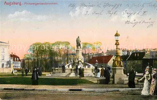 AK / Ansichtskarte Augsburg Orinzregentenbrunnen Kat. Augsburg