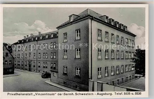 AK / Ansichtskarte Augsburg Privatheilanstalt Vinzentinum Barmherzige Schwestern Kat. Augsburg