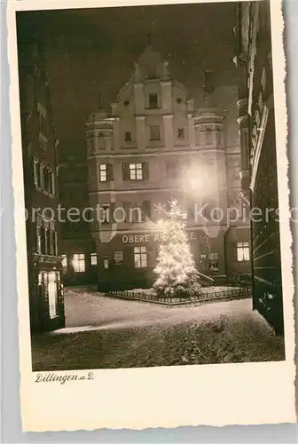 AK / Ansichtskarte Dillingen Donau Obere Apotheke Winter Kat. Dillingen a.d.Donau