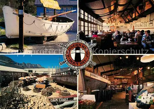 AK / Ansichtskarte Cape Town Kaapstad Kapstadt Mariner s Wharf Fish Market Hout Bay Harbour Restaurant Kat. Cape Town