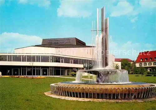 AK / Ansichtskarte Schweinfurt Theater Brunnen Kat. Schweinfurt