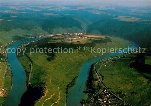 AK / Ansichtskarte Zell Mosel Moselschleife Marienburg Fliegeraufnahme Kat. Zell (Mosel)