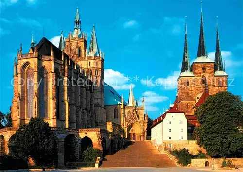 AK / Ansichtskarte Erfurt Mariendom Pfarrkirche St Severi Kat. Erfurt