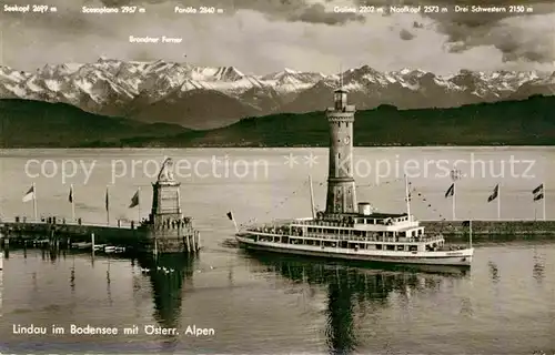 AK / Ansichtskarte Motorschiffe Lindau Bodensee  Kat. Schiffe