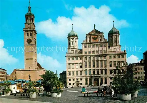 AK / Ansichtskarte Augsburg Rathaus Perlachturm Kat. Augsburg