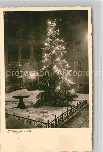 AK / Ansichtskarte Dillingen Donau Weihnachtsbaum Kat. Dillingen a.d.Donau