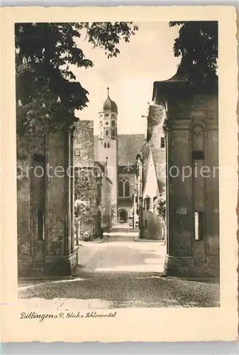 AK / Ansichtskarte Dillingen Donau Schlossportal Kat. Dillingen a.d.Donau