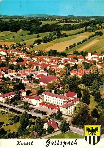 AK / Ansichtskarte Gallspach Fliegeraufnahme mit Institut Zeileis Kat. Gallspach