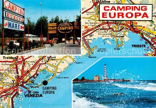 AK / Ansichtskarte Cavallino Venezia Camping Europa Trieste Venezia Leuchtturm Kat. 