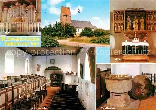 AK / Ansichtskarte Keitum Sylt St. Severin Kirche  Kat. Sylt Ost