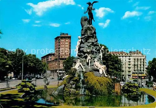 AK / Ansichtskarte Torino Piazza Statuto col Monumento al Frejus Platz Denkmal Kat. Torino