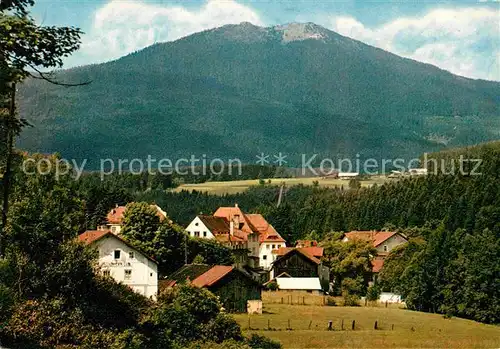 AK / Ansichtskarte Bayerisch Eisenstein Panorama Blick zum Grossen Arber Kat. Bayerisch Eisenstein