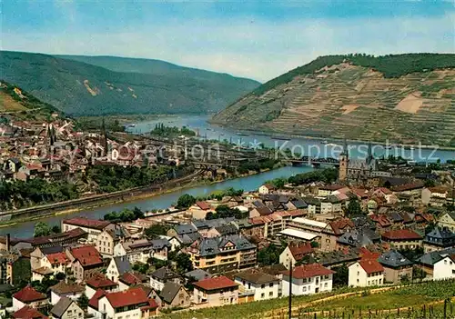 AK / Ansichtskarte Bingen Rhein Panorama Nahemuendung Kat. Bingen am Rhein