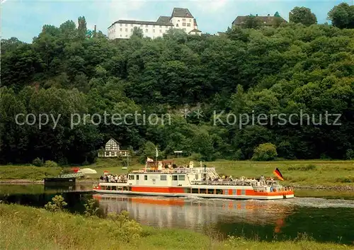 AK / Ansichtskarte Hameln Oberweser Dampfschifffahrt FMS Holzminden Kat. Hameln