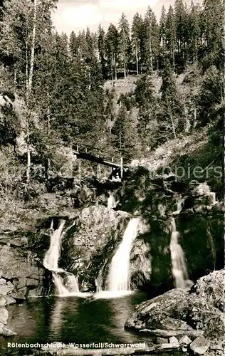 AK / Ansichtskarte Roetenbach Baden Roetenbachschlucht Wasserfall Kat. Friedenweiler