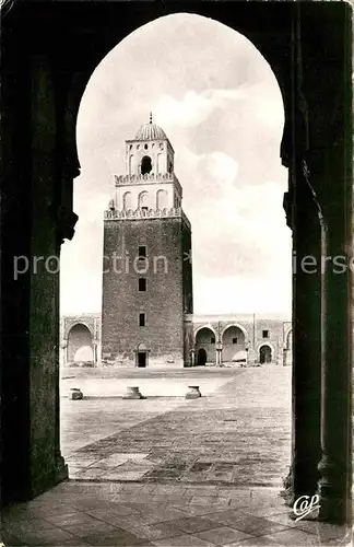 AK / Ansichtskarte Kairouan Qairawan Minaret de la Grande Mosquee Kat. Tunesien
