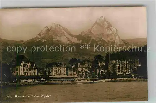 AK / Ansichtskarte Brunnen SZ Mythen Kat. Brunnen