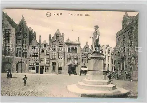 AK / Ansichtskarte Bruges Flandre Place Jean Van Eyck Kat. 