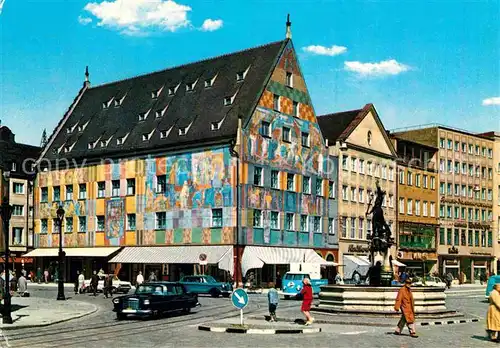 AK / Ansichtskarte Augsburg Weberhaus am Moritzplatz Kat. Augsburg