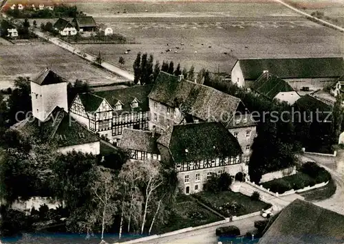 AK / Ansichtskarte Helmstedt Burg Warberg Fliegeraufnahme Kat. Helmstedt