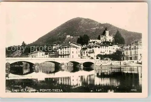 AK / Ansichtskarte Ponte Tresa Lago di Lugano Panorama 