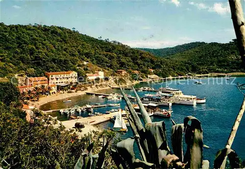 AK / Ansichtskarte Ile de Port Cros Hafen Hostellerie Provencale