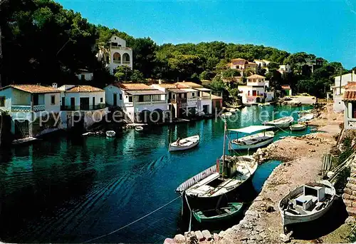 AK / Ansichtskarte Santanyi Islas Baleares Cala Figuera Haeuserpartie am Hafen Bucht Kat. 