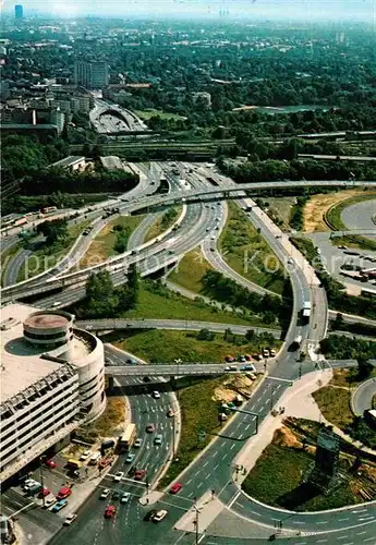 AK / Ansichtskarte Berlin Fliegeraufnahme Stadtautobahn am Messegelaende Kat. Berlin