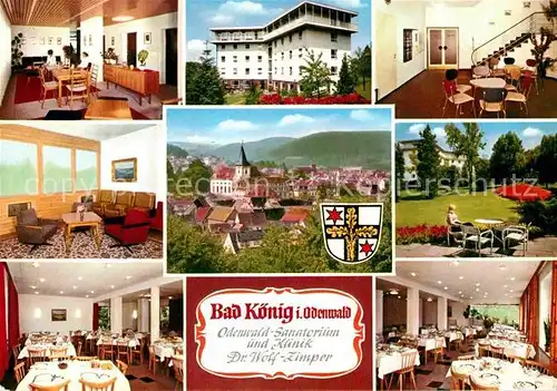 AK / Ansichtskarte Bad Koenig Odenwald Sanatorium und Klinik Dr Wolf Zimper Teilansichten Kat. Bad Koenig