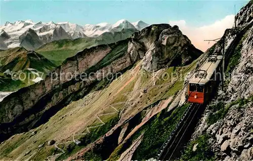 AK / Ansichtskarte Zahnradbahn Pilatusbahn Berneralpen  Kat. Bergbahn