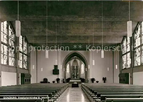 AK / Ansichtskarte Guenzburg Stadtpfarrkirche Sankt Martin Kat. Guenzburg